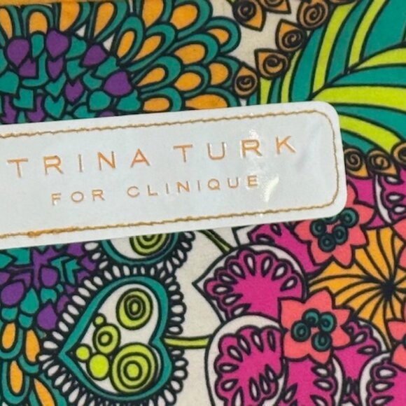 Trina Turk for Clinique Limited Edition Paisley Pop Art Makeup Bag - Picture 3 of 7